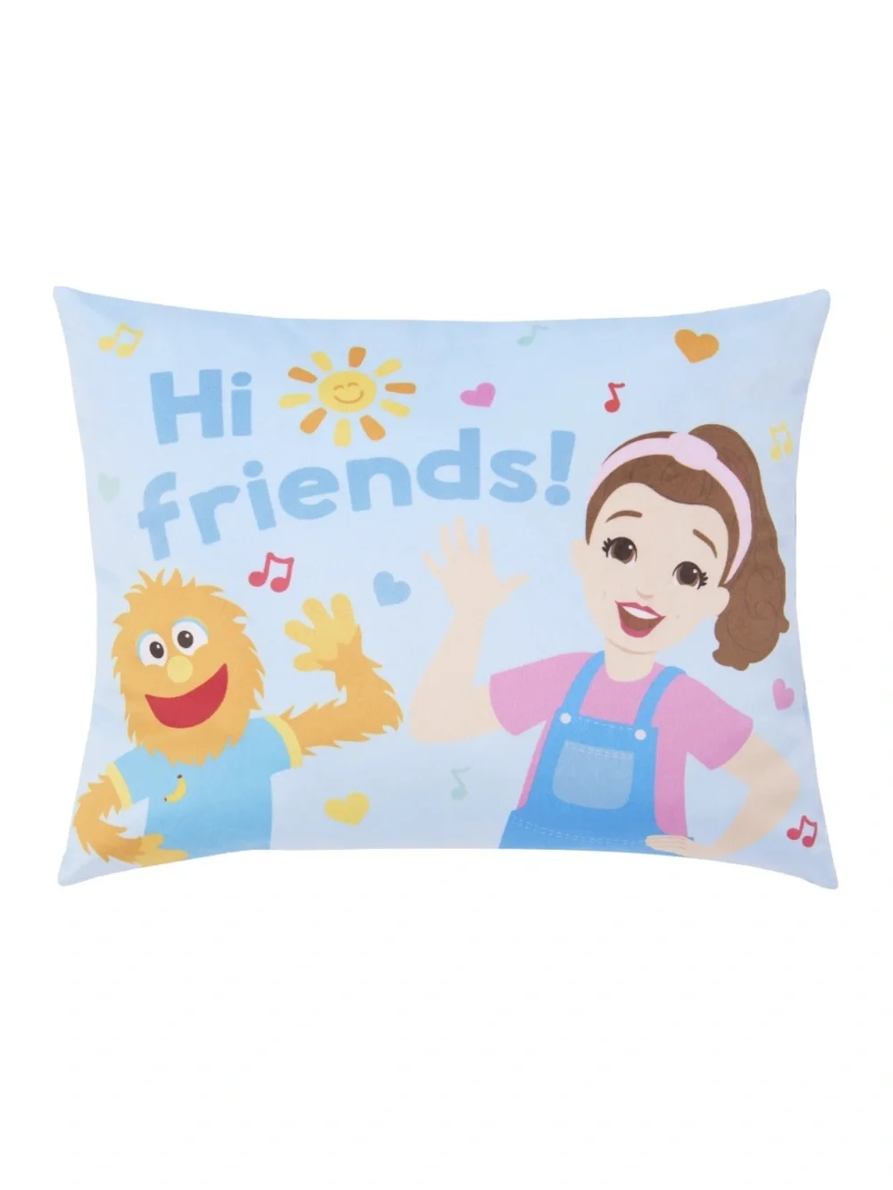 Ms. Rachel Kids Toddler Pillow and Bedding Sheet Set, Twin